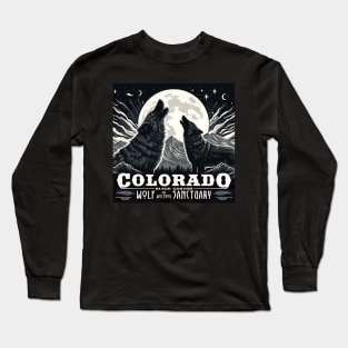 Colorado Black Canyon Wolf and Wolfdog Sancuary Long Sleeve T-Shirt